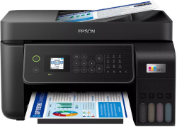 Мултифункционално у-во Epson EcoTank L5310, 4-в-1, A4, 33/15ppm, 5760x1440dpi, Wi-Fi, ADF 30, факс, мастиленоструен, черен