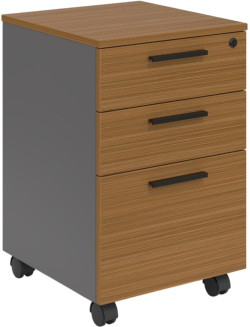 Контейнер за Бюро RFG Parma, 400 x 420 x 620 mm, ПДЧ, орех и перлен графит