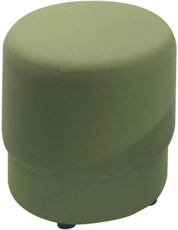 Табуретка RFG Zara, кръгла, дамаска, 450 х 450 х 450 mm, зелена