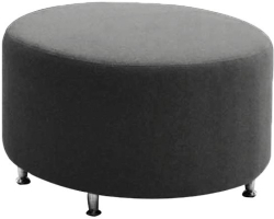  Табуретка RFG Zara, кръгла, дамаска, 700 х 700 х 400 mm, сива