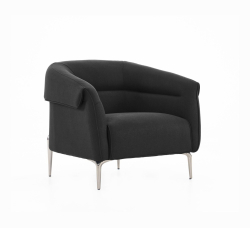 Фотьойл RFG Megan, с подлакътник, текстил, 890 х 820 х 740 mm, черен