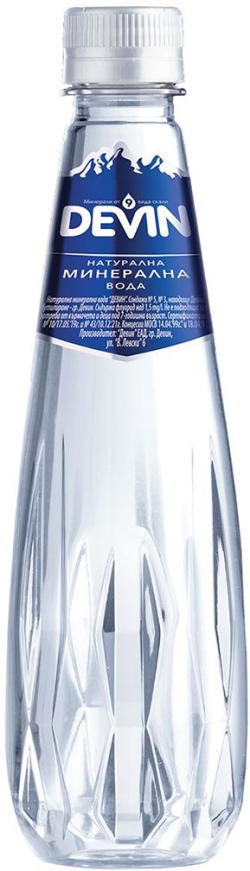  Devin Минерална вода Crystal Line, 330 ml, в пластмасова бутилка