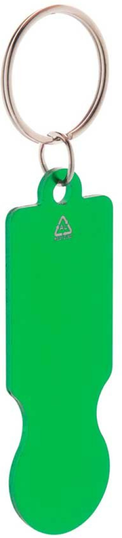  Cool Ключодържател Ralucart, алуминиев, 69 х 23 х 2 mm, зелен