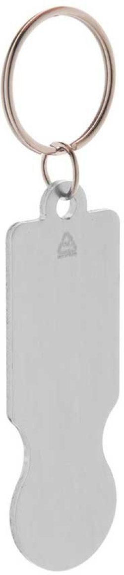  Cool Ключодържател Ralucart, алуминиев, 69 х 23 х 2 mm, сребрист