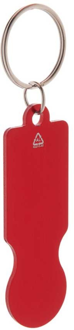 Cool Ключодържател Ralucart, алуминиев, 69 х 23 х 2 mm, червен