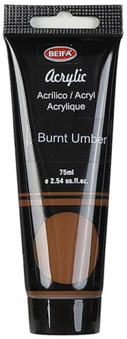  Beifa Акрилна боя, в тубичка, 75 ml, кафява