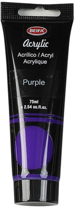  Beifa Акрилна боя, в тубичка, 75 ml, виолетова