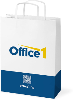 Office 1 Хартиена торбичка, бяла, M, 36 х 46 х 12 cm