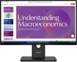 Монитор LENOVO ThinkVision T24D-40 23.8inch 1920x1080 IPS 120Hz USB-C docking 96W Daisy Chain Speakers 2x2W Epeat Gold TCO10