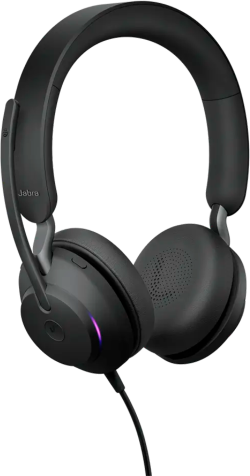 Слушалки JABRA Evolve2 40 SE, USB C-A, Microsoft Teams сертификация, Stereo, 117 dB, 20Hz-20kHz, черен
