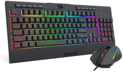 Комплект клавиатура и мишка Redragon S151 Gaming Essentials с RGB подсветка - черна