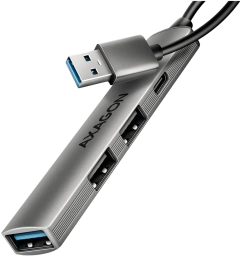 USB Хъб AXAGON HUE-STA ALU STRIP USB-A Hub, 4 Порта