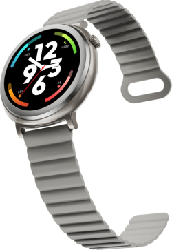 Смарт часовник HiFuture Aurora, 1.43" AMOLED, Bluetooth Call, IP68 Водоустойчив, Магнитна каишка, Сребрист