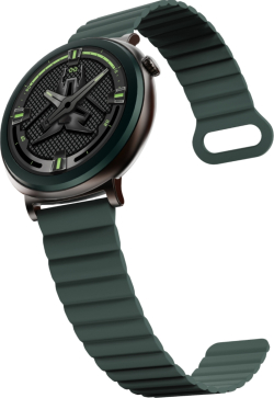 Смарт часовник HiFuture Aurora, 1.43" AMOLED, Bluetooth Call, IP68 Водоустойчив, Магнитна каишка, Зелен
