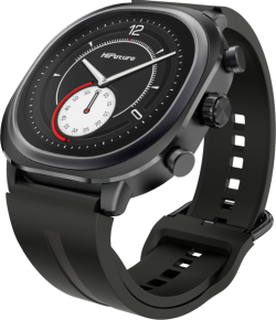 Смарт часовник HiFuture AIX Lite, 1.43" AMOLED, Bluetooth Call, 1ATM Водоустойчив, Черен