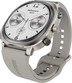 Смарт часовник HiFuture AIX Lite, 1.43" AMOLED, Bluetooth Call, 1ATM Водоустойчив, Бежов