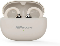 Слушалки HiFuture FlexClip, Bluetooth 5.4, 4 Mics ENC Calling System, До 30 Часа Възпроизвеждане, IPX5 Водоустройчиви, Златен