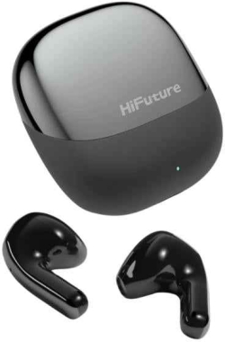 Слушалки HiFuture ChromeBuds, Bluetooth 5.4, До 6 Часа Възпроизвеждане, IPX5 Водоустройчиви, Ultra Bass, Черен