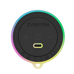 Bluetooth Колонка CANYON OnMove 13, Magsafe, 5W, RGB Light, Bluetooth 6.0, Черна