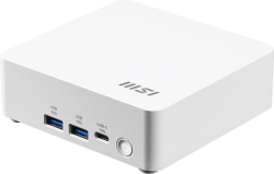 MSI CUBI NUC AI 1UMG-062EU, Intel Core Ultra 5 Processor 125H 1.2GHz, 16GB DDR5, 512GB SSD, Бял