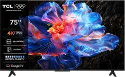 Телевизор TCL 75P6K 75'', 4K UHD (3840x2160), Google TV, HDR10, 60 Hz, Dolby Audio 2x15W