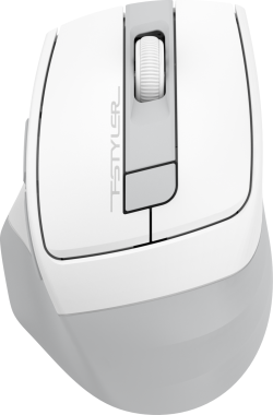 Мишка A4tech FG35CS Plus, безжична, 2.4Ghz, безшумна, 3200 DPI, 6 бутона, USB-C, бял