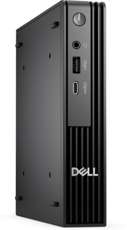 Компютър Dell Pro Micro QCM1255, AMD Ryzen 5 8500GE, 16 GB DDR5, 512GB SSD, Integrated Graphics, Wi-Fi 6, БДС Клавиатура и Мишка, Без OS