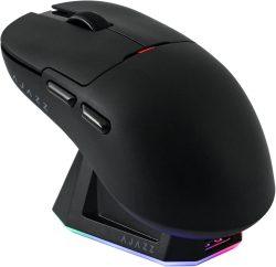 Ajazz професионална геймърска мишка AJ159P MC - Wireless Gaming Mouse - 1K, Magnetic Charging Dock, Black