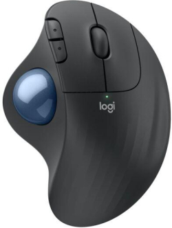 Безжична оптична мишка Logitech ERGO M575S graphite, Trackball