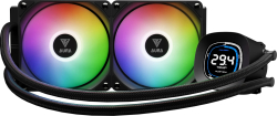 Gamdias водно охлаждане Water Cooling 240mm - AURA GL240 DIGITAL - Digital Display, aRGB