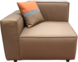 Модул RFG Kiano, десен, екокожа, 950 х 880 х 740 mm, кафяв