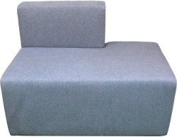 Модул RFG Zara, прав, текстил, 100 х 600 х 750 mm, сив