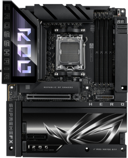 Дънна платка Asus ROG Crosshair X870E Hero BTF Wi-Fi - DDR5 - Черен