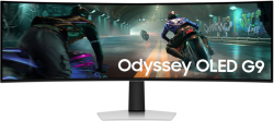 Монитор SAMSUNG LS49DG910SUXEN Odyssey G9, 49'' QD-OLED, 5120 x 1440, 144 Hz, 250 cd/m², 0.03 ms, DP 1.4, HDMI, Черен