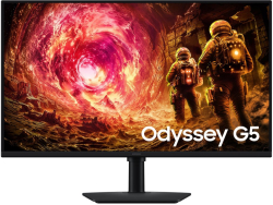 Монитор SAMSUNG Odyssey G5 G50F 32'', QHD (2560 x 1440), 180 Hz, 300 cd/m², 1 ms, HDMI, DisplayPort