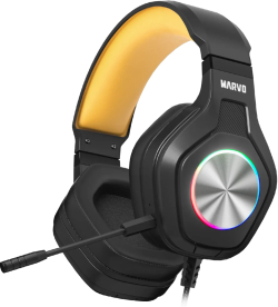 Marvo геймърски слушалки Gaming Headphones Pulz 80 - MARVO-HG9084-BK