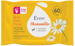  Тоалетна хартия Event, влажна, с лайка, 60 къса