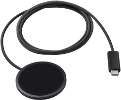 Принадлежност за смартфон Samsung EP-P2900, безжично зарядно, магнитно Qi2, 25 W, USB-C, Samsung Super Fast Charge, 1.5 m кабел, черен