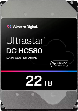Хард диск / SSD HDD Server WD-HGST Ultrastar 22TB DC HC580, 3.5", 512MB, 7200RPM, SATA, 512E SE NP3, SKU: 0F62785