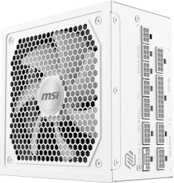 Захранване MSI MAG A1000GL PCIE5 WHITE, 1000W, 80 PLUS Gold, 135mm FDB Fan, Protections: OCP-OVP-OPP-OTP-SCP-UVP, Active PFC Design