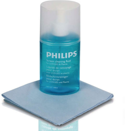 Почистващ продукт Philips SVC1116B, 200ml, антистатичен, микрофибърна кърпа, прозрачен