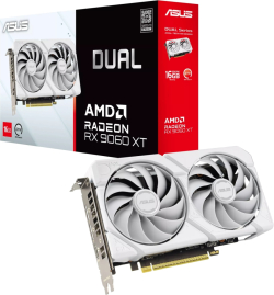 Видеокарта Asus Dual RX 9060XT 16GB GDDR6 White