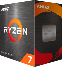 Процесор AMD Desktop Ryzen 7 8C-16T 5700X, 4.6GHz Boost, 36MB, 65W, AM4, MPK, с охладител Wraith Stealth