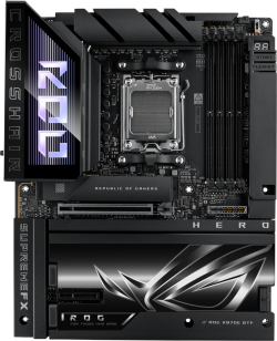 Дънна платка ASUS ROG CROSSHAIR X870E-E HERO BTF WIFI AM5 DDR5, ATX, WiFi7