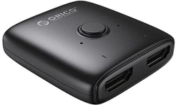 KVM продукт Orico Разклонител превключвател HDMI 2.0 Switcher-Splitter 2-Port Bi-Direction 4K Black - HS2-A1-BK-EP
