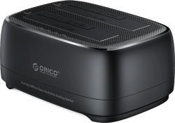 Orico докинг станция Storage - HDD-SSD Dock - 2 BAY Offline Clone 2.5-3.5 USB-C-USB-A - DD28C3-C