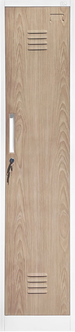 Шкаф RFG, за препарати, метален, 400 х 400 х 1800 mm, кехлибарен дъб и бяло