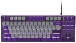 Клавиатура Fury Kanabo K2, US layout, Бяла подсветка, Механична, Сив/Лилав