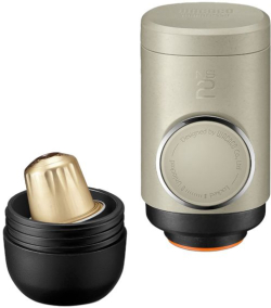 Кафемашина Wacaco Minipresso NS2, 18 bar, 80 ml, за еспресо, неръждаема стомана, бежов