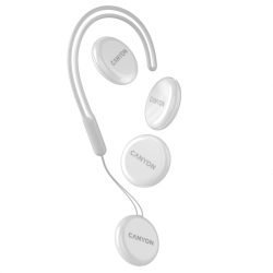 Принадлежност за смартфон CANYON ONTAG 1 Smart Tag, за iOS, Bluetooth тракер, IP66, CR2032 батерия, 4 бр., бял
